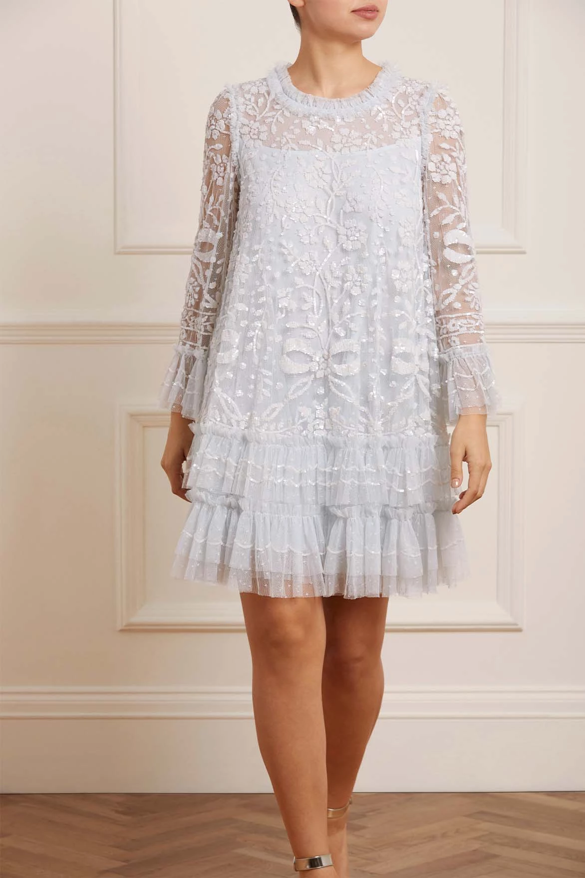 Needle & Thread Holding LTD All - Womenswear Celia Long Sleeve Mini Dress 1 Needle & Thread Holding LTD All - Womenswear Celia Long Sleeve Mini Dress