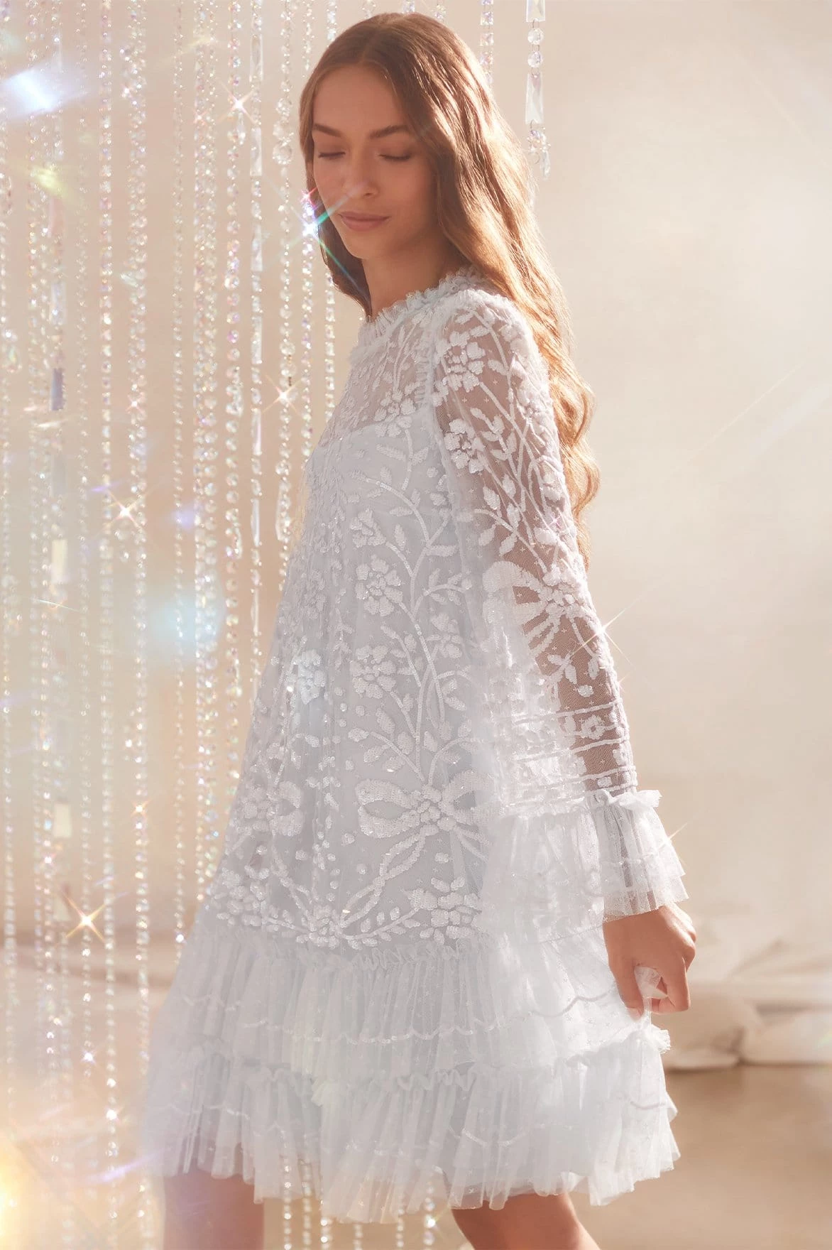 Needle & Thread Holding LTD All - Womenswear Celia Long Sleeve Mini Dress 10 Needle & Thread Holding LTD All - Womenswear Celia Long Sleeve Mini Dress