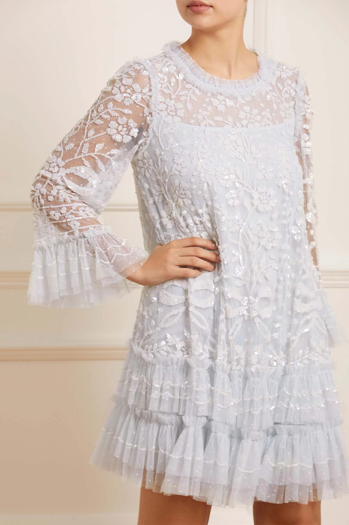 Needle & Thread Holding LTD All - Womenswear Celia Long Sleeve Mini Dress 4 Needle & Thread Holding LTD All - Womenswear Celia Long Sleeve Mini Dress