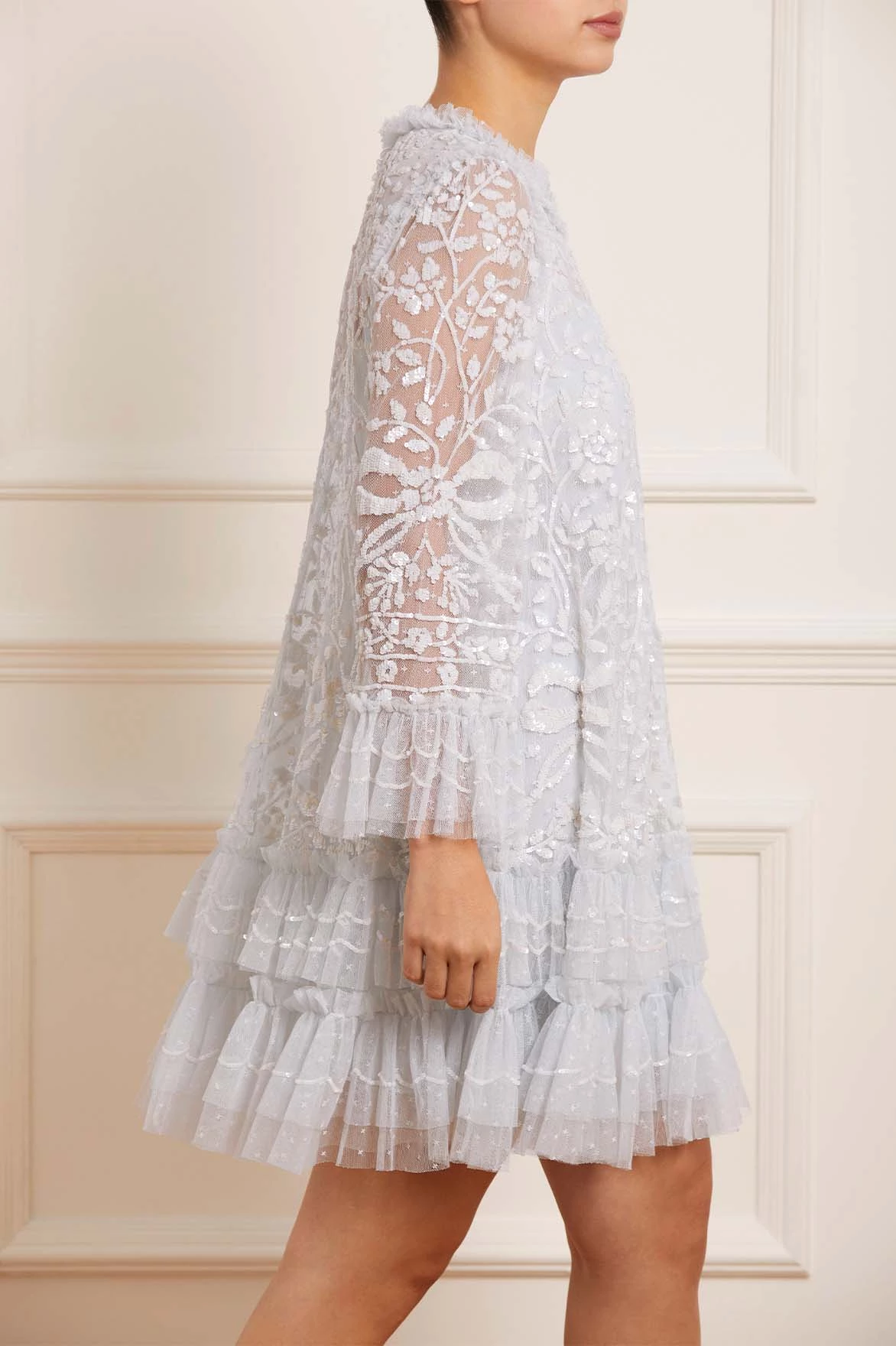 Needle & Thread Holding LTD All - Womenswear Celia Long Sleeve Mini Dress 5 Needle & Thread Holding LTD All - Womenswear Celia Long Sleeve Mini Dress