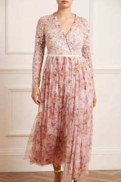 Needle & Thread Holding LTD All - Womenswear Darling Meadow V-Neck Bodice Ankle Gown