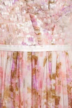 Needle & Thread Holding LTD All - Womenswear Darling Meadow V-Neck Bodice Ankle Gown