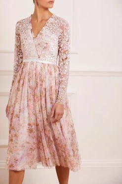 Needle & Thread Holding LTD All - Womenswear Darling Meadow V-Neck Bodice Midaxi Dress