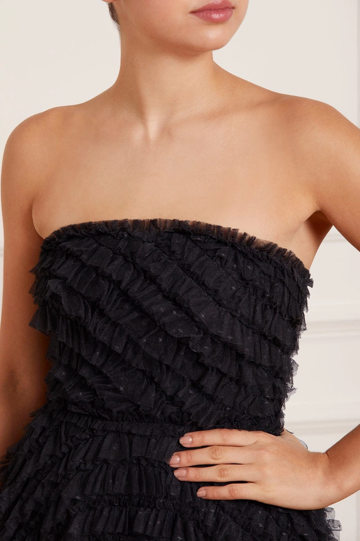 Needle & Thread Holding LTD Elizabeth Rose Strapless Corset Ankle Gown 8 Needle & Thread Holding LTD Elizabeth Rose Strapless Corset Ankle Gown