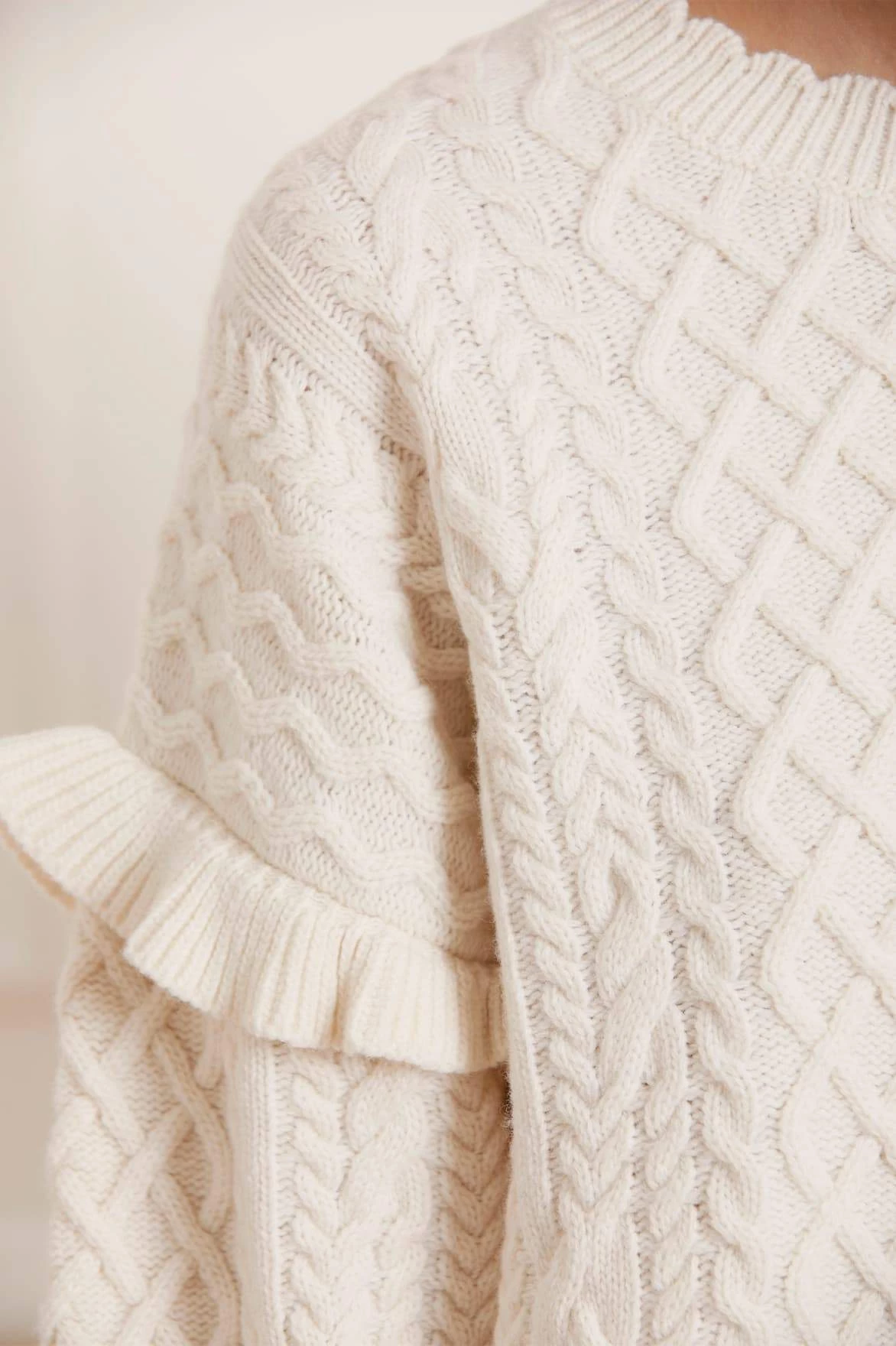 Needle & Thread Holding LTD Elsie Cable Short Jumper All - Womenswear 4 Needle & Thread Holding LTD Elsie Cable Short Jumper All - Womenswear