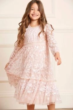 Needle & Thread Holding LTD Emilana Long Sleeve Kids Dress All-Kids