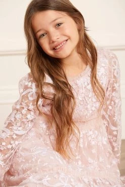 Needle & Thread Holding LTD Emilana Long Sleeve Kids Dress All-Kids