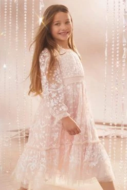 Needle & Thread Holding LTD Emilana Long Sleeve Kids Dress All-Kids