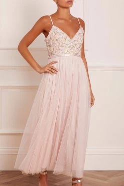 Needle & Thread Holding LTD Emma Ditsy Bodice Cami Ankle Gown All - Womenswear