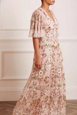 Needle & Thread Holding LTD All - Womenswear Enchanted Meadow Sequin V-Neck Gown