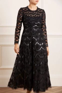 Needle & Thread Holding LTD All - Womenswear Fifi Long Sleeve Ankle Gown 11 Needle & Thread Holding LTD All - Womenswear Fifi Long Sleeve Ankle Gown