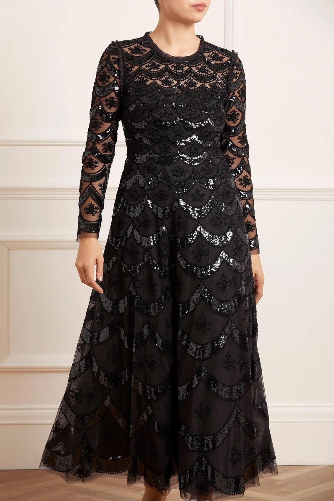 Needle & Thread Holding LTD All - Womenswear Fifi Long Sleeve Ankle Gown 3 Needle & Thread Holding LTD All - Womenswear Fifi Long Sleeve Ankle Gown