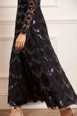 Needle & Thread Holding LTD All - Womenswear Fifi Long Sleeve Ankle Gown 13 Needle & Thread Holding LTD All - Womenswear Fifi Long Sleeve Ankle Gown