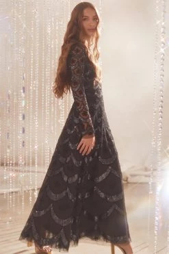 Needle & Thread Holding LTD All - Womenswear Fifi Long Sleeve Ankle Gown 17 Needle & Thread Holding LTD All - Womenswear Fifi Long Sleeve Ankle Gown