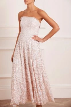 Needle & Thread Holding LTD All - Womenswear Filigree Lace Sequin Corset Ankle Gown