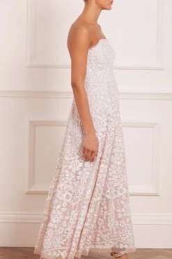 Needle & Thread Holding LTD All - Womenswear Filigree Lace Sequin Corset Ankle Gown