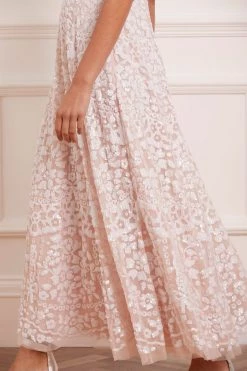 Needle & Thread Holding LTD All - Womenswear Filigree Lace Sequin Corset Ankle Gown