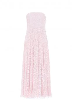 Needle & Thread Holding LTD Filigree Lace Sequin Corset Ankle Gown All - Womenswear