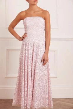 Needle & Thread Holding LTD Filigree Lace Sequin Corset Ankle Gown All - Womenswear