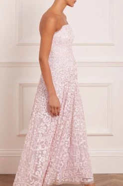 Needle & Thread Holding LTD Filigree Lace Sequin Corset Ankle Gown All - Womenswear