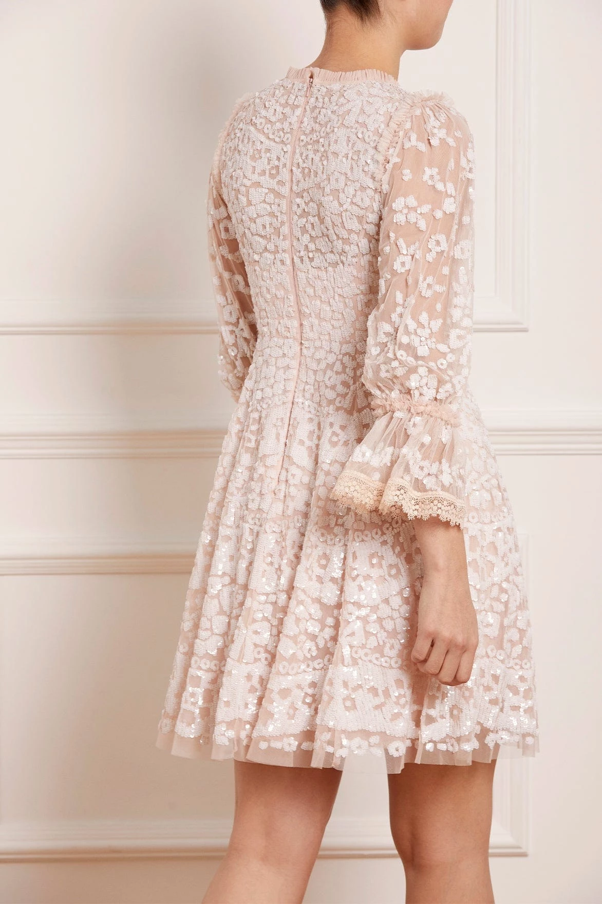 Needle & Thread Holding LTD Filigree Lace Sequin Mini Dress All - Womenswear 8 Needle & Thread Holding LTD Filigree Lace Sequin Mini Dress All - Womenswear