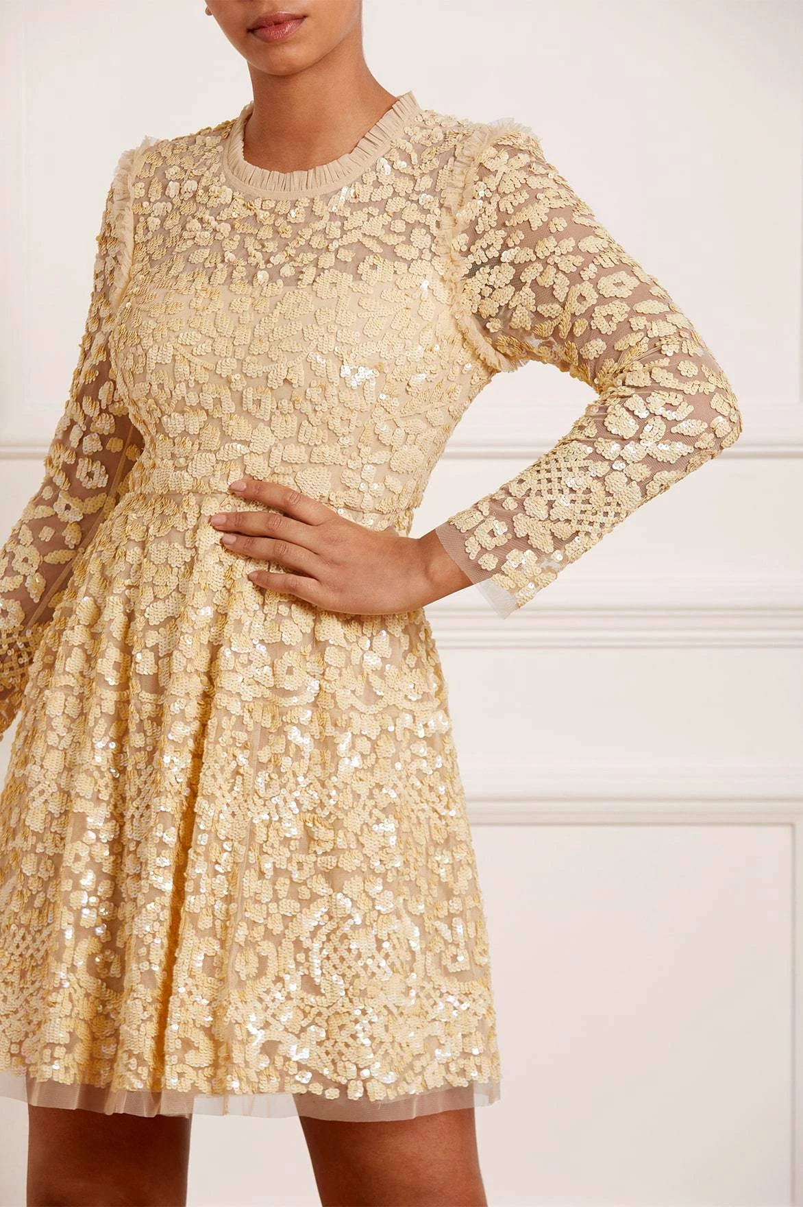 Needle & Thread Holding LTD Floral Daze Sequin Micro Mini Dress 1 Needle & Thread Holding LTD Floral Daze Sequin Micro Mini Dress