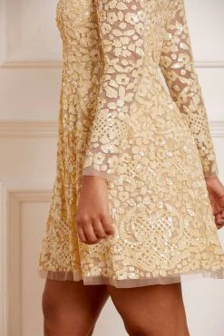 Needle & Thread Holding LTD Floral Daze Sequin Micro Mini Dress 13 Needle & Thread Holding LTD Floral Daze Sequin Micro Mini Dress