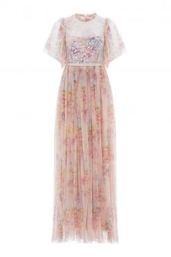 Needle & Thread Holding LTD All - Womenswear Floral Diamond Bodice Maxi Dress