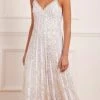 Needle & Thread Holding LTD Floral Evermore Sequin Cami Ankle Gown