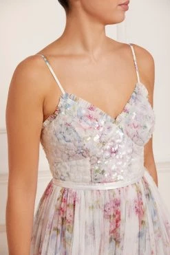 Needle & Thread Holding LTD Floral Wonder Bodice Cami Ankle Gown