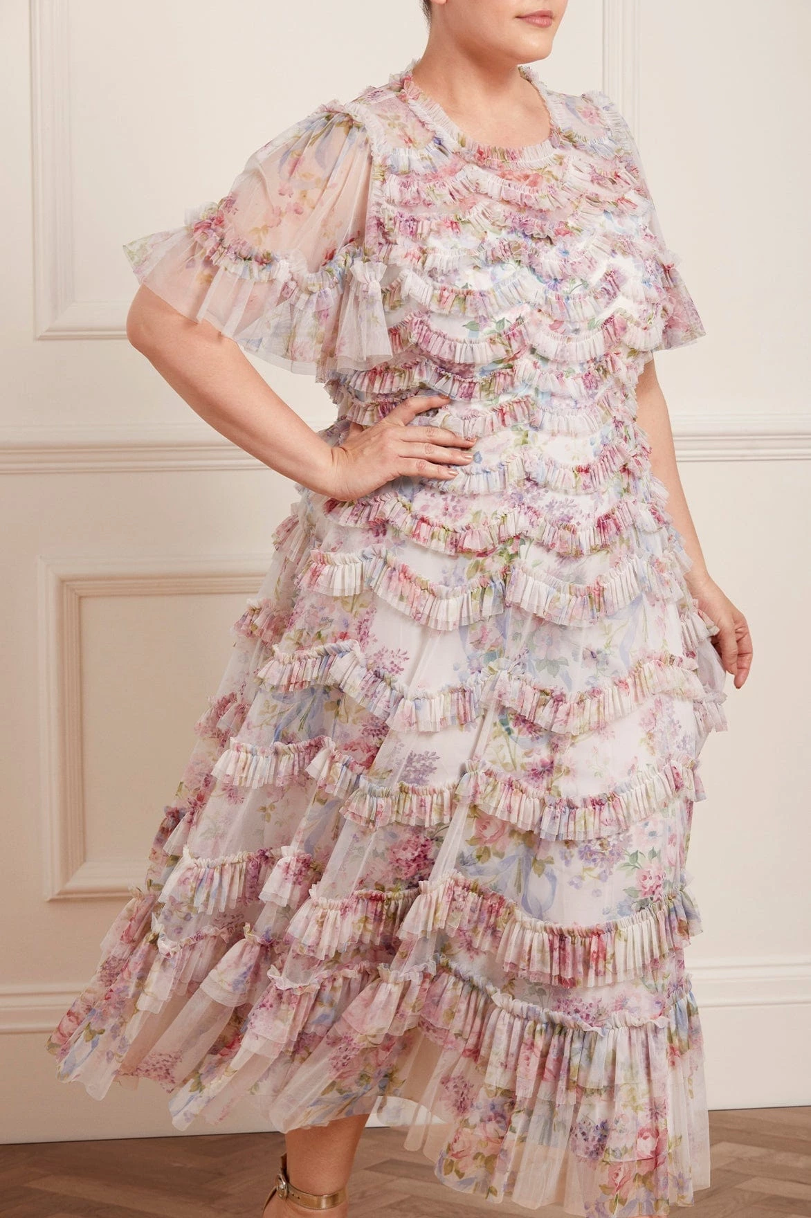 Needle & Thread Holding LTD New Arrivals Floral Wonder Ruffle Ballerina Dress 1 Needle & Thread Holding LTD New Arrivals Floral Wonder Ruffle Ballerina Dress