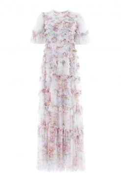 Needle & Thread Holding LTD New Arrivals Floral Wonder Ruffle Gown