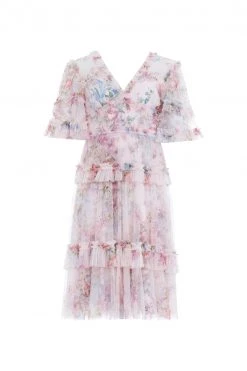 Needle & Thread Holding LTD New Arrivals Floral Wonder V-Neck Midi Dress