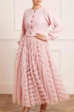 Needle & Thread Holding LTD Florence Ruffle Ankle Skirt