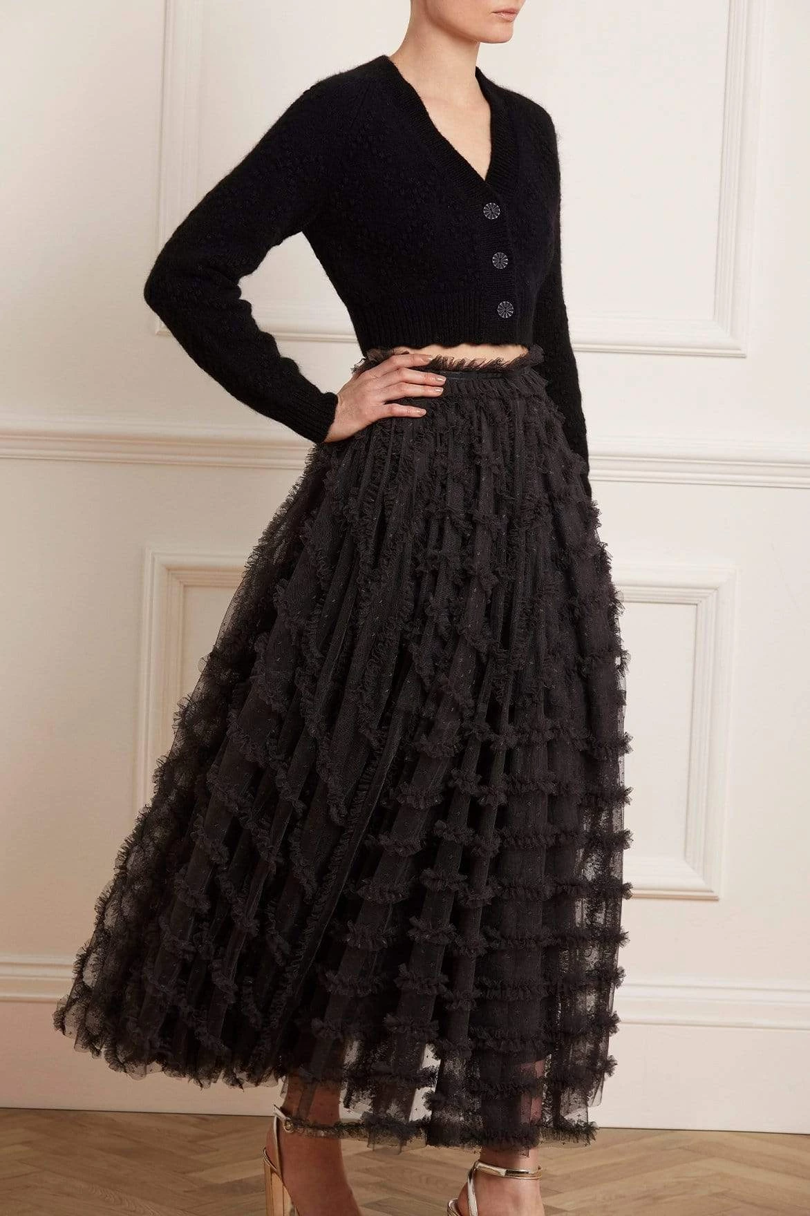 Needle & Thread Holding LTD Florence Ruffle Ankle Skirt All - Womenswear 3 Needle & Thread Holding LTD Florence Ruffle Ankle Skirt All - Womenswear