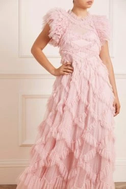 Needle & Thread Holding LTD Genevieve Ruffle Gown