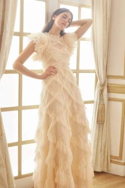 Needle & Thread Holding LTD Genevieve Ruffle Gown All - Womenswear