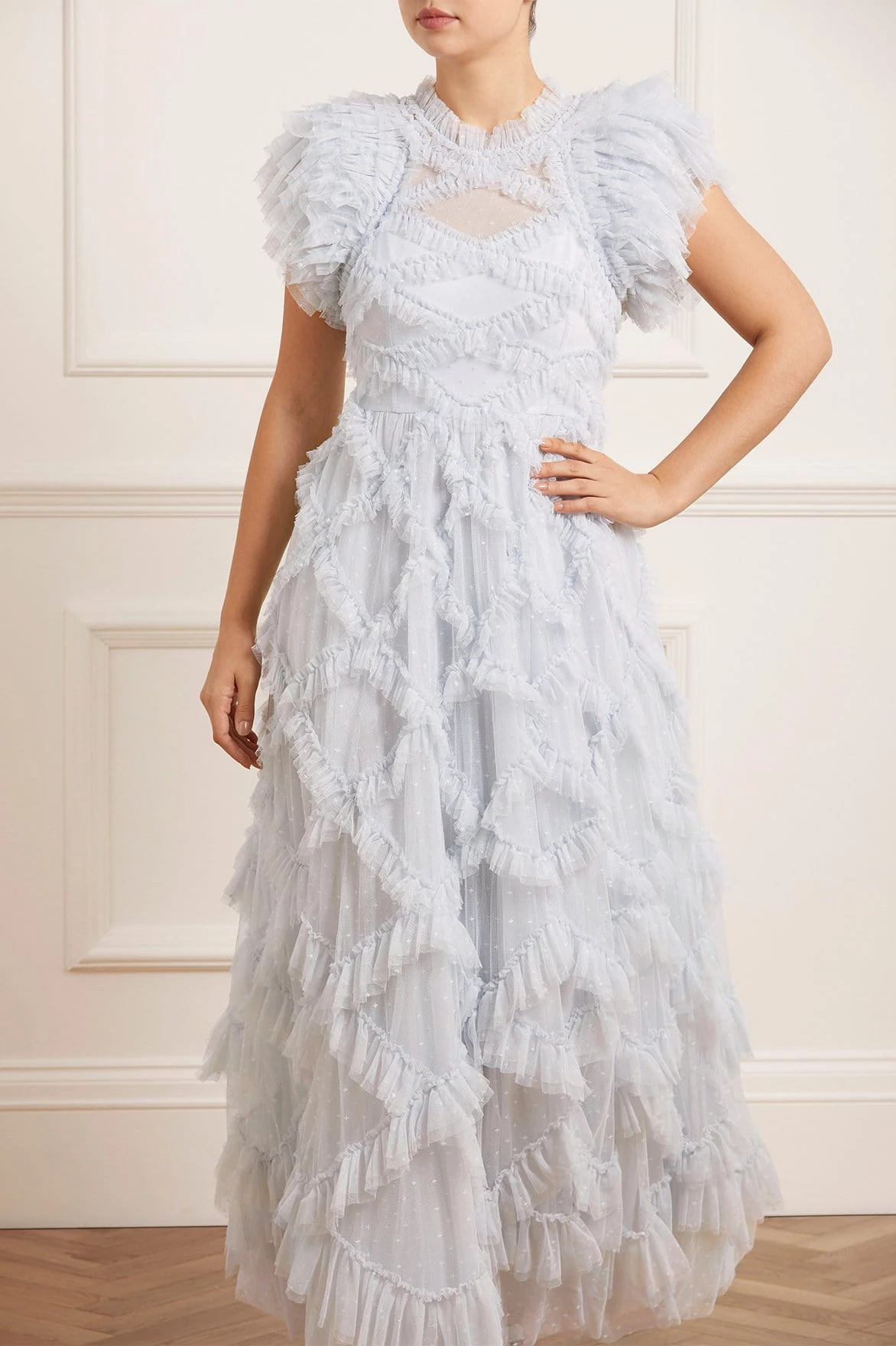 Needle & Thread Holding LTD Genevieve Ruffle Gown All - Womenswear 4 Needle & Thread Holding LTD Genevieve Ruffle Gown All - Womenswear