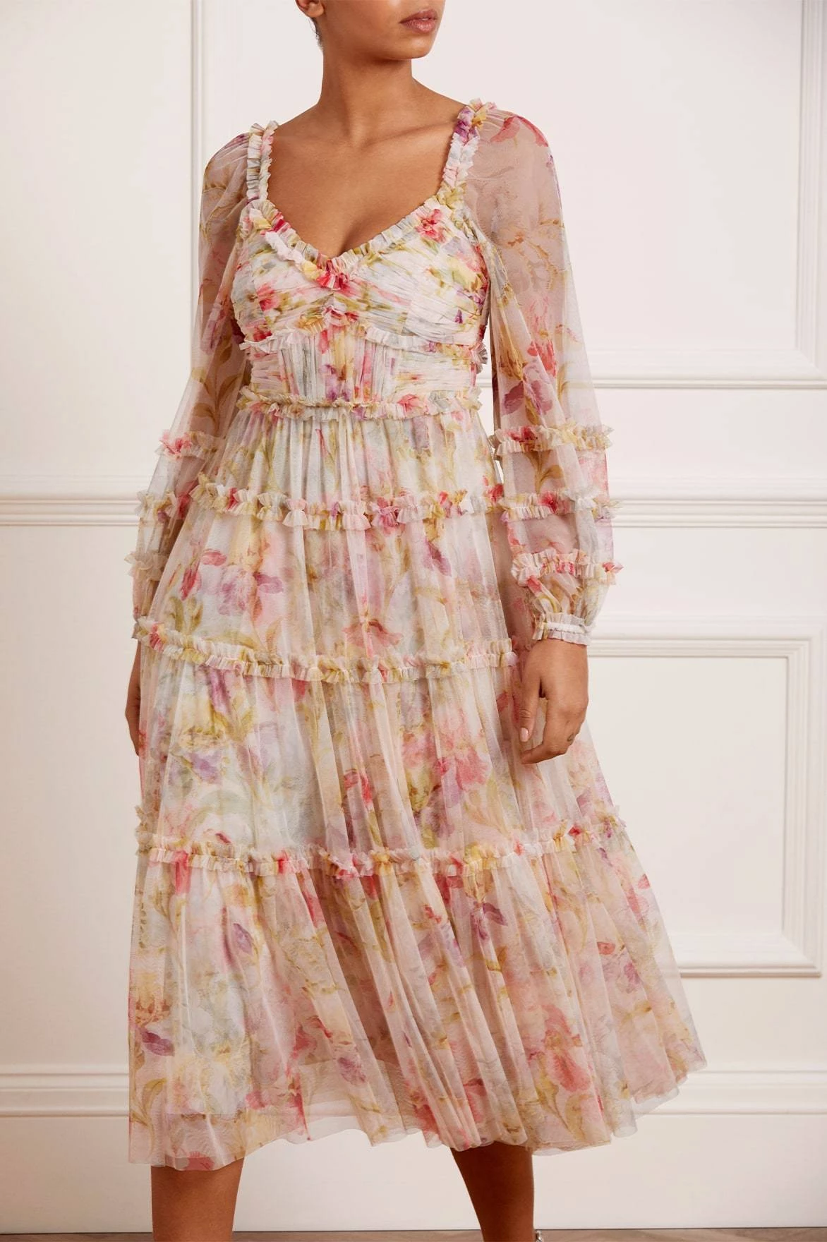 Needle & Thread Holding LTD All - Womenswear Iris Bloom Ballerina Dress 1 Needle & Thread Holding LTD All - Womenswear Iris Bloom Ballerina Dress