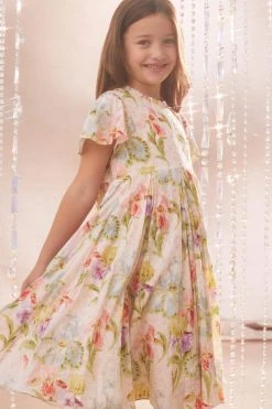 Needle & Thread Holding LTD Iris Bloom Cotton Kids Prom Dress