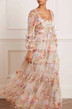 Needle & Thread Holding LTD Iris Bloom Gown All - Womenswear