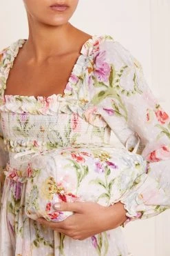 Needle & Thread Holding LTD Iris Bloom Medium Quilted Makeup Bag