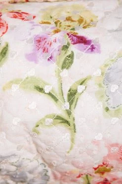 Needle & Thread Holding LTD Iris Bloom Medium Quilted Makeup Bag