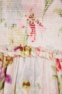 Needle & Thread Holding LTD Iris Cotton Smocked Bandeau Ballerina Dress