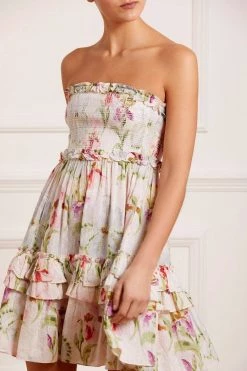 Needle & Thread Holding LTD All - Womenswear Iris Cotton Smocked Bandeau Micro Mini Dress