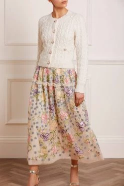 Needle & Thread Holding LTD All - Womenswear Iris Embroidered Ballerina Skirt