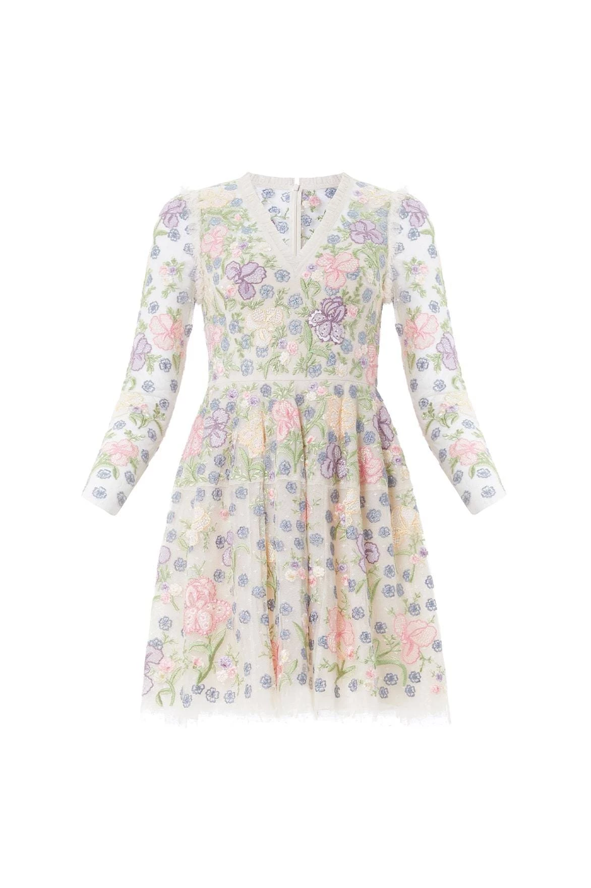 Needle & Thread Holding LTD All - Womenswear Iris Embroidered V-Neck Micro Mini Dress 2 Needle & Thread Holding LTD All - Womenswear Iris Embroidered V-Neck Micro Mini Dress