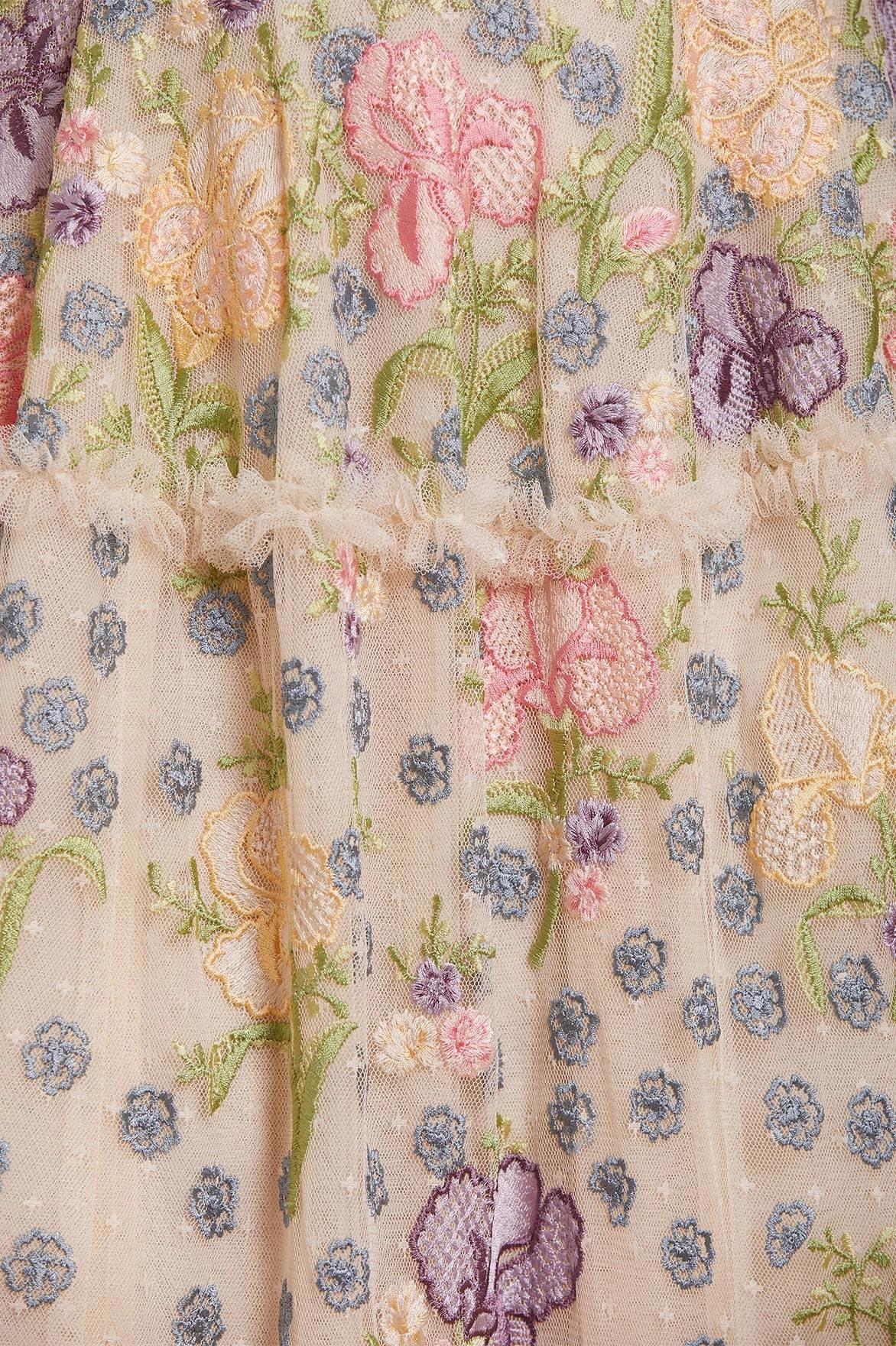 Needle & Thread Holding LTD All - Womenswear Iris Embroidered V-Neck Micro Mini Dress 6 Needle & Thread Holding LTD All - Womenswear Iris Embroidered V-Neck Micro Mini Dress