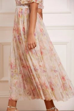 Needle & Thread Holding LTD All - Womenswear Iris Sequin Bodice Short Sleeve V-Neck Ankle Gown 13 Needle & Thread Holding LTD All - Womenswear Iris Sequin Bodice Short Sleeve V-Neck Ankle Gown