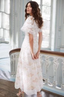Needle & Thread Holding LTD Lunette Blossom Ankle Gown